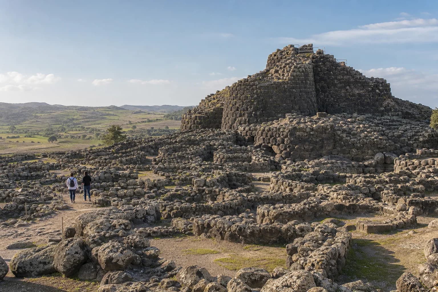 Su Nuraxi Nuragic complex at Barumini in the Marmilla countryside