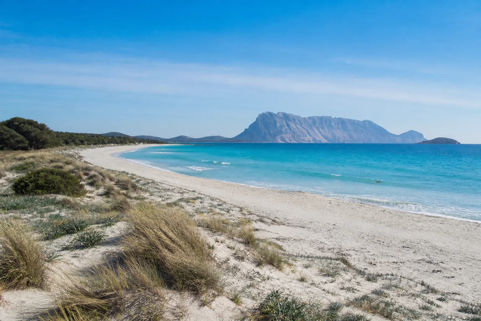 Lagoon and beach on the San Teodoro coast