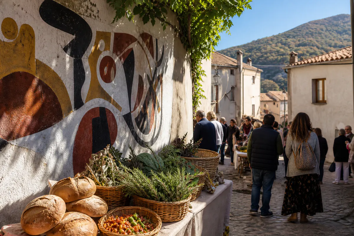 Editorial image inspired by Autunno in Barbagia 2026 in Orgosolo, set in Orgosolo.